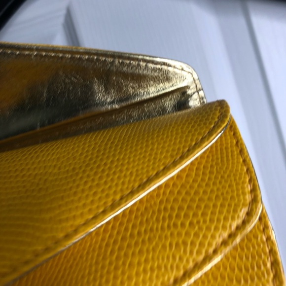 Sonda Roberts Squared Yellow Wallet / Clutch - Picture 3 of 4